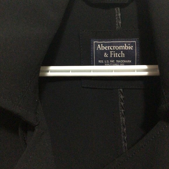 Abercrombie & Fitch Black Drapey Trench Coat (S) - Picture 4 of 5